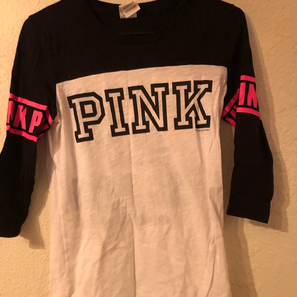 Three Quarter Sleeve Pink Shirt Victoria’s Secret